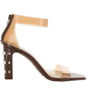 INC Makenna Faux Leather Studded Ankle‎ Strap Heels Size 8.5 New in Box